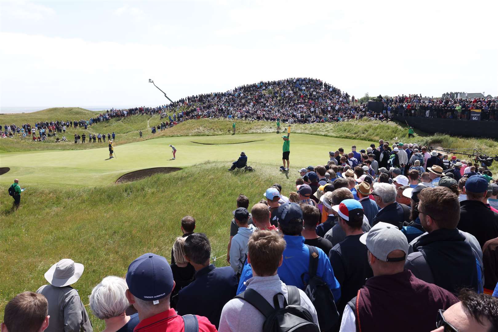Francesco Molinari found trouble at the sixth hole on round two at Royal St George's. Picture: The R&A