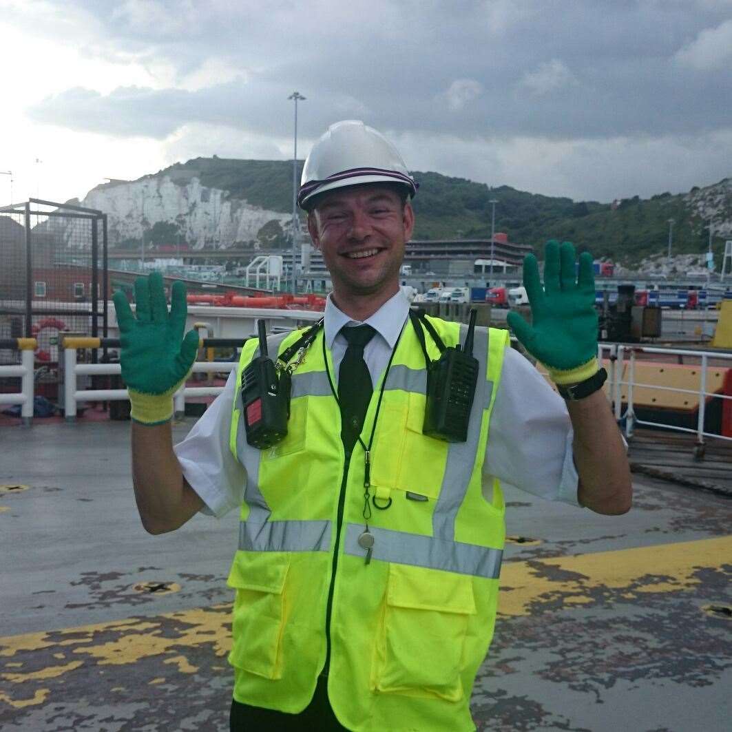 Jason Holman, a second mate at DFDS Ferries