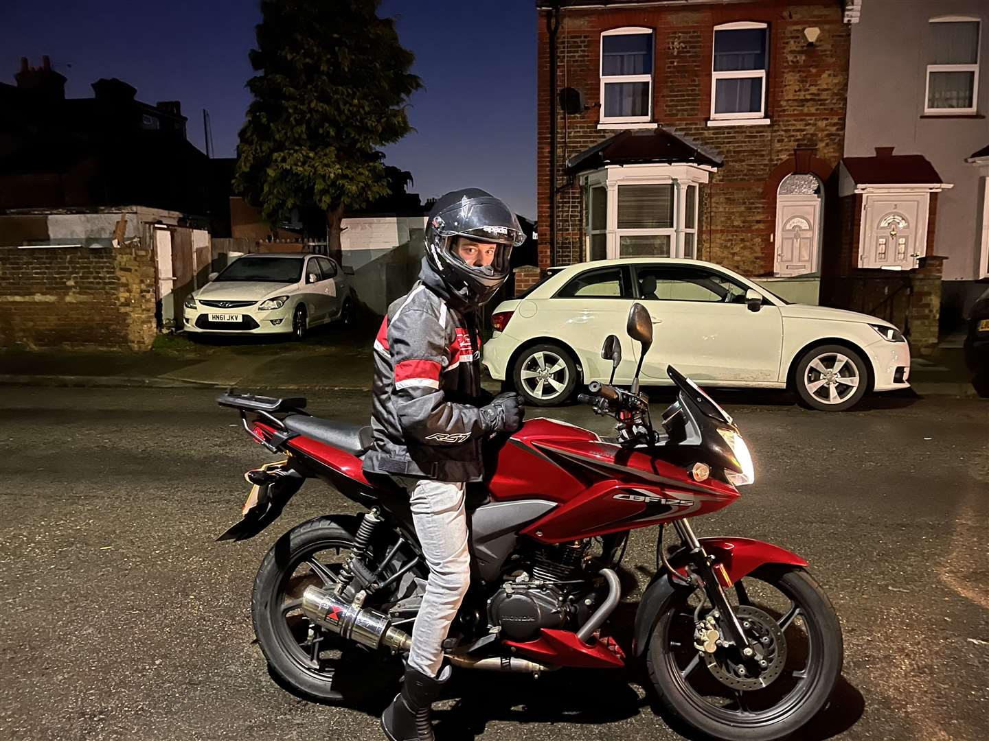 Ben with his new bike which he only had for five days. Picture: Honey Bennett