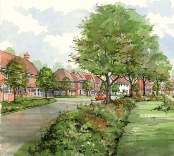 Plans for 440 homes between Downswood and Otham have been submitted (9332460)
