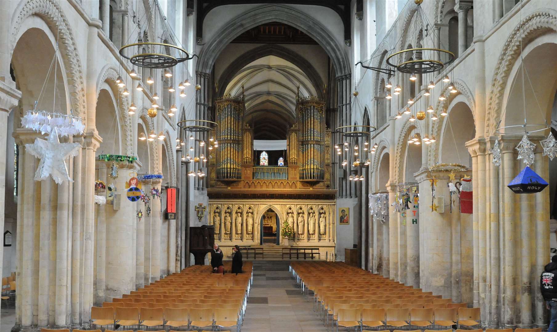 Rochester Cathedral. Christmas decorations. Picture: Steve Crispe FM4114476 (23210433)