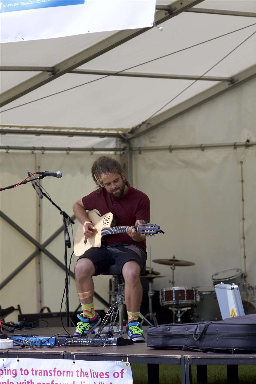 Guitarist Tom Abrahams will return to the Music on the Farm stage