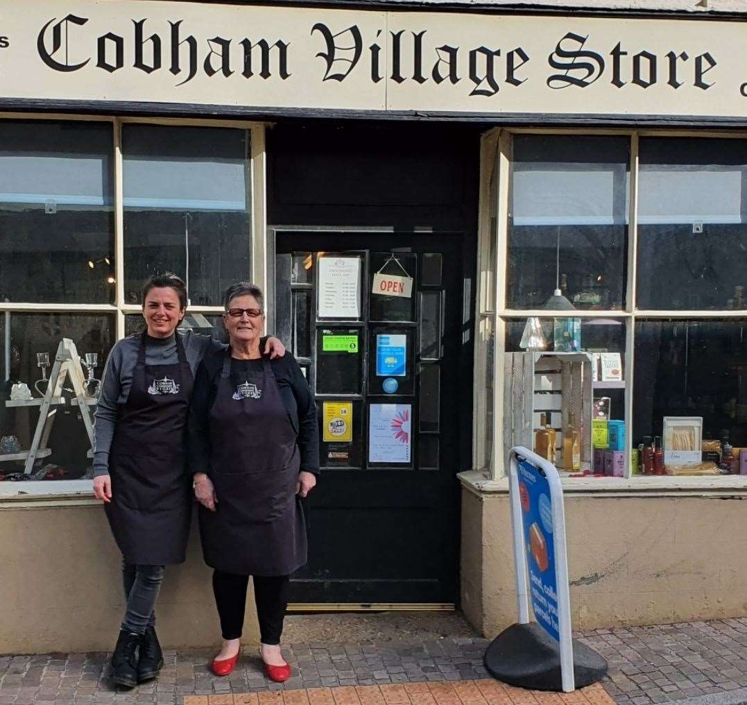 Sevie Ashby and Sonia Keary at the Cobham Community Stores