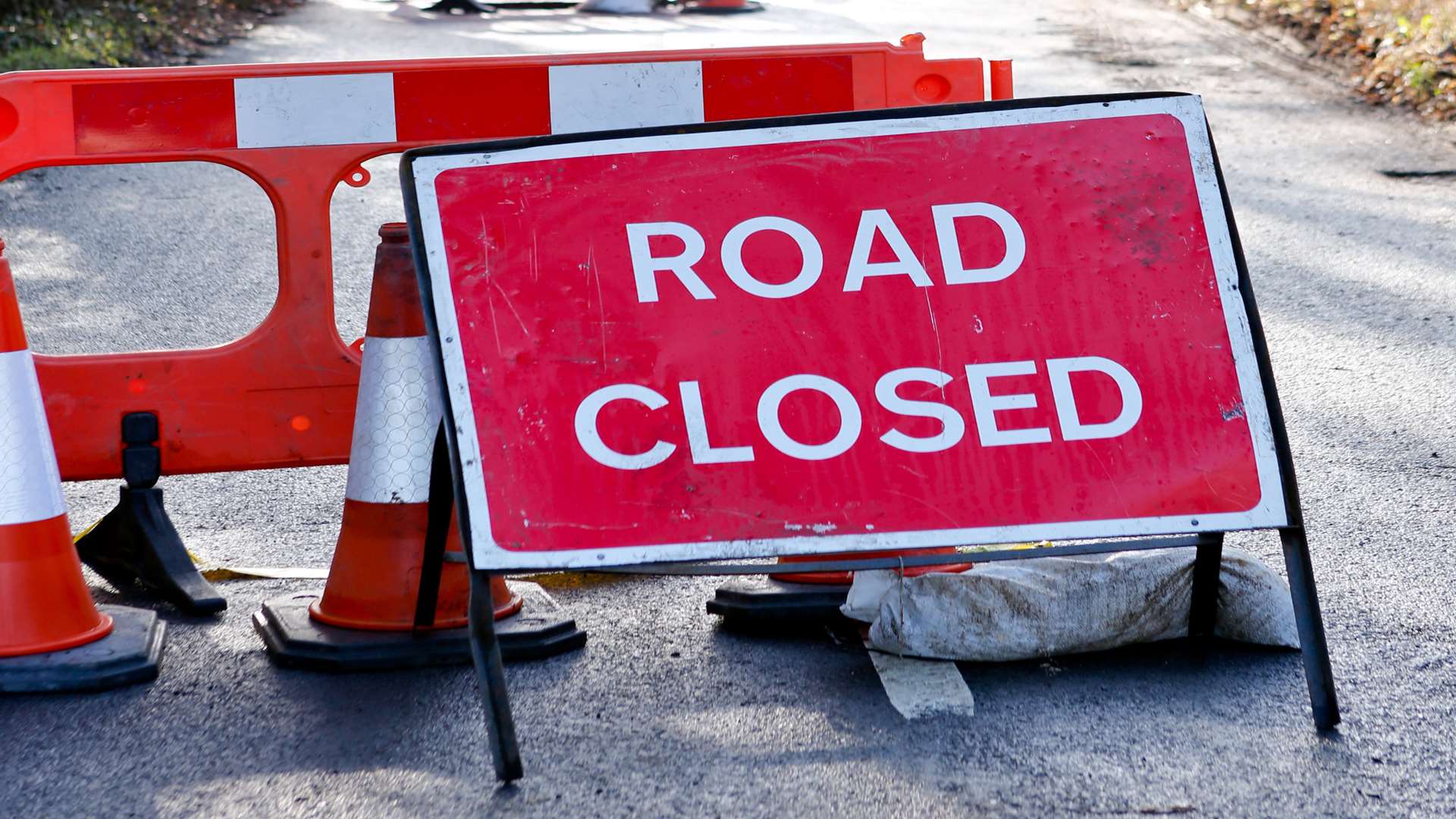 The road will be closed while repairs are made to a burst water main