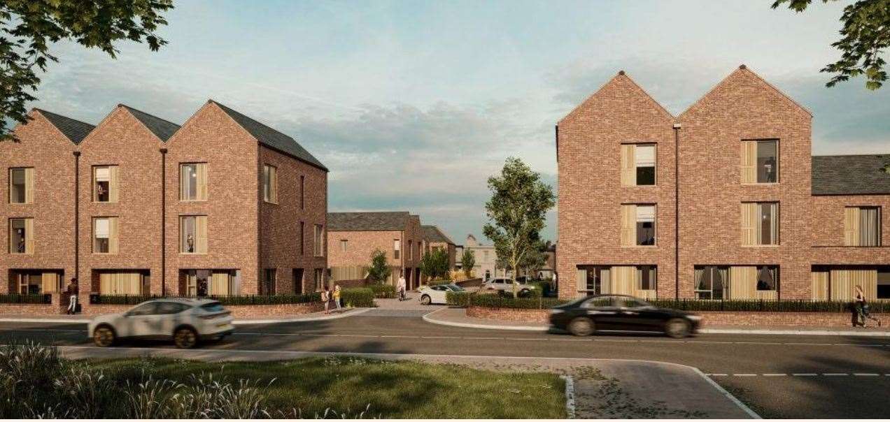 The proposed look and feel of the planned development application in Aylesford at the Millhall Depot. Photo: Clague Architects for Castledene Transport