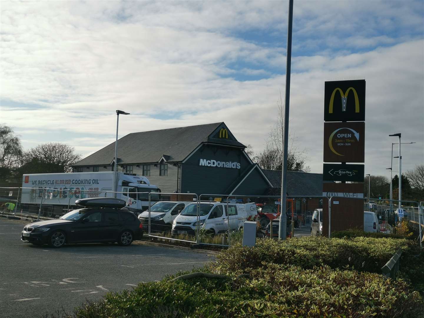 The new McDonald's restaurant and drive-thru in Westwood Road, Broadstairs