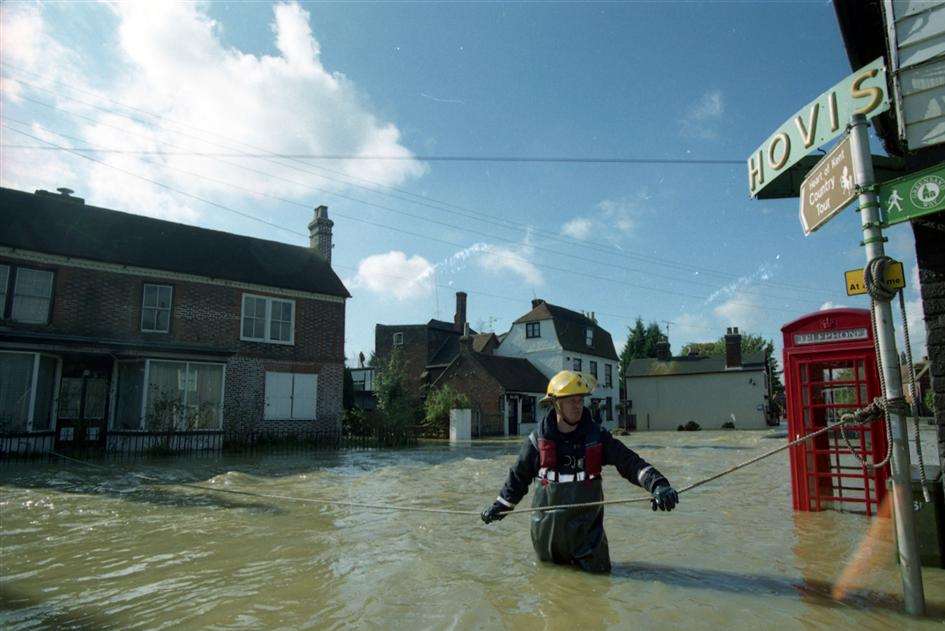 Floods might have hit Kent similar to these ones later in 2000
