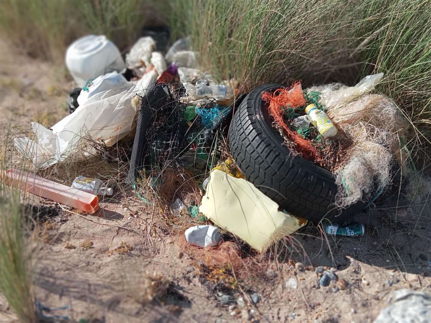 Rubbish found at Sandwich Bay Picture: Simon Gregory