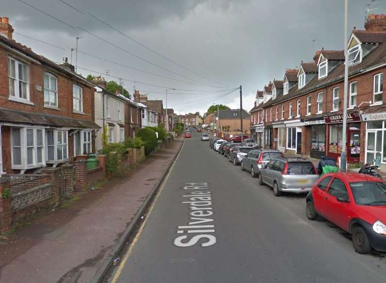 The incident happened on Silverdale Road, Tunbridge Wells. Google Street View.