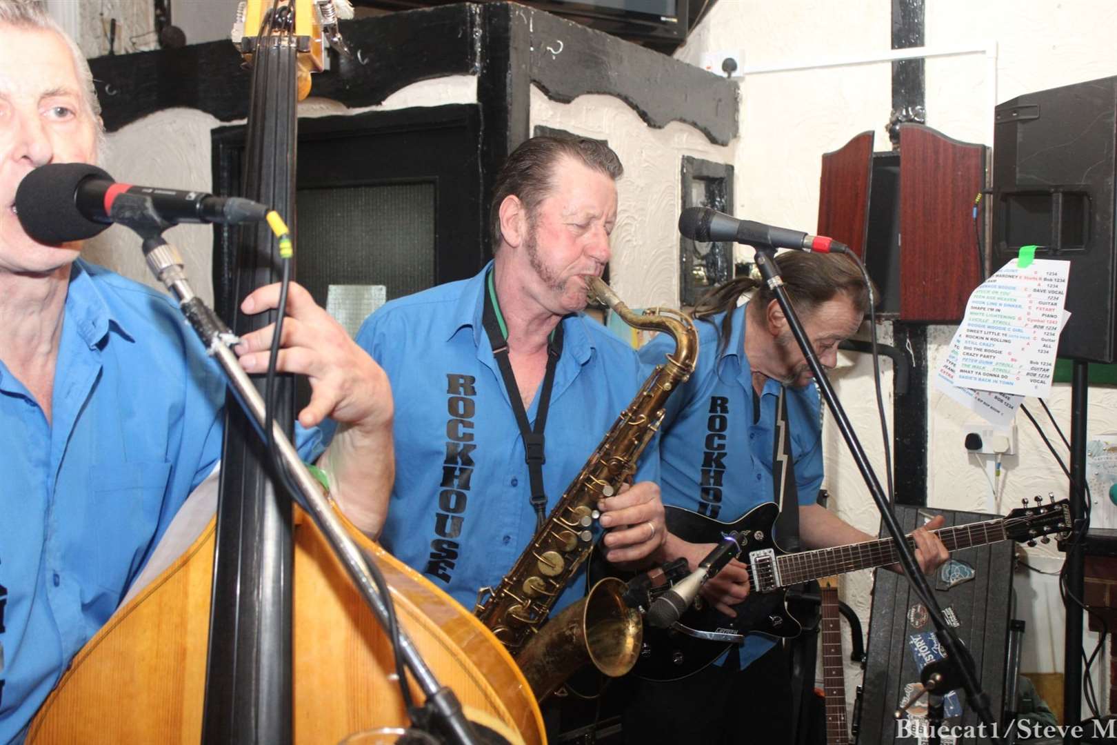 Five-piece band Rockhouse performed on the Prince of Wales pub's final night. Picture: Steve Mullane