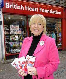 Ashford British Heart Foundation manager Tina Shorter