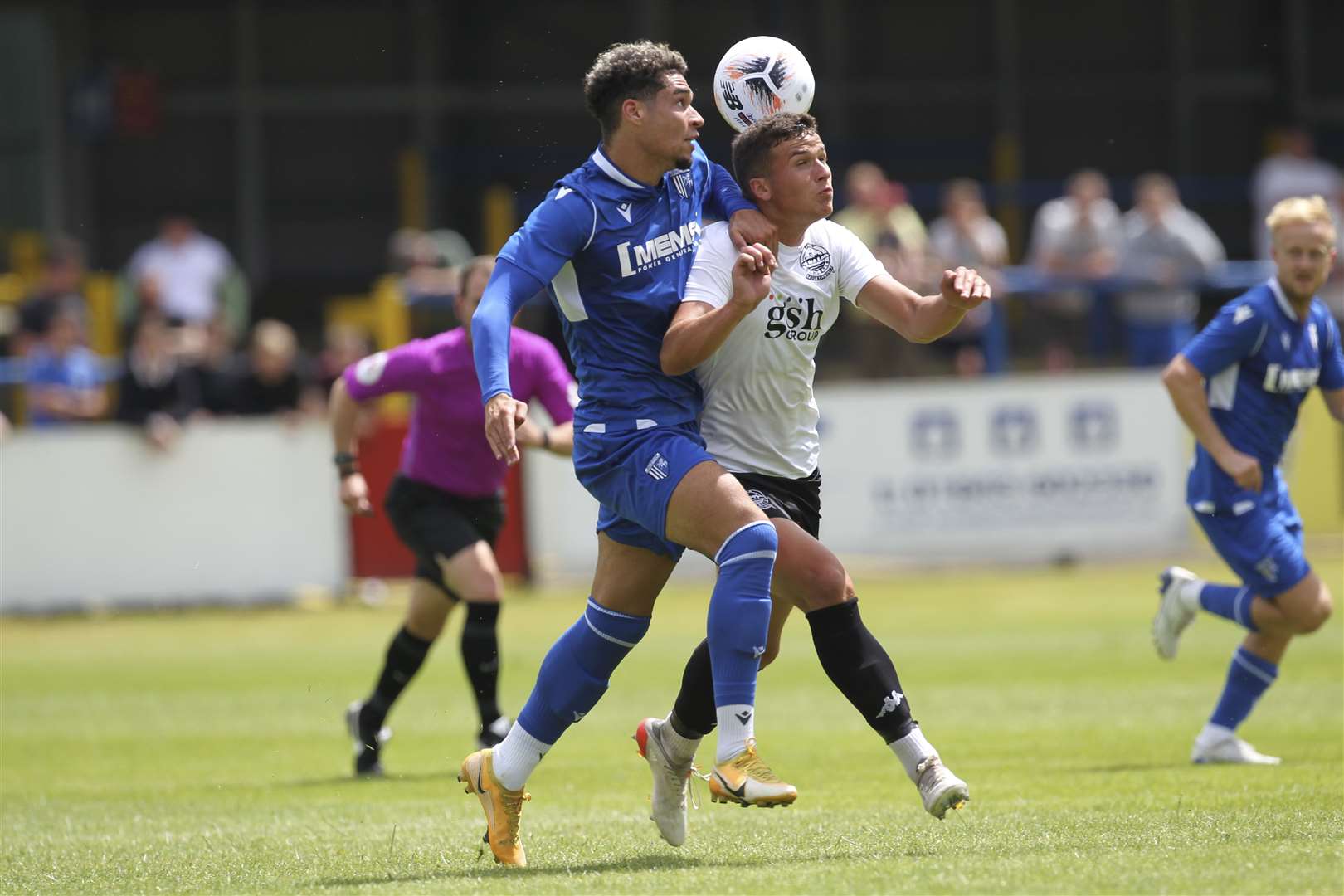 Dover Athletic in action against Gillingham on Saturday Picture: KPI