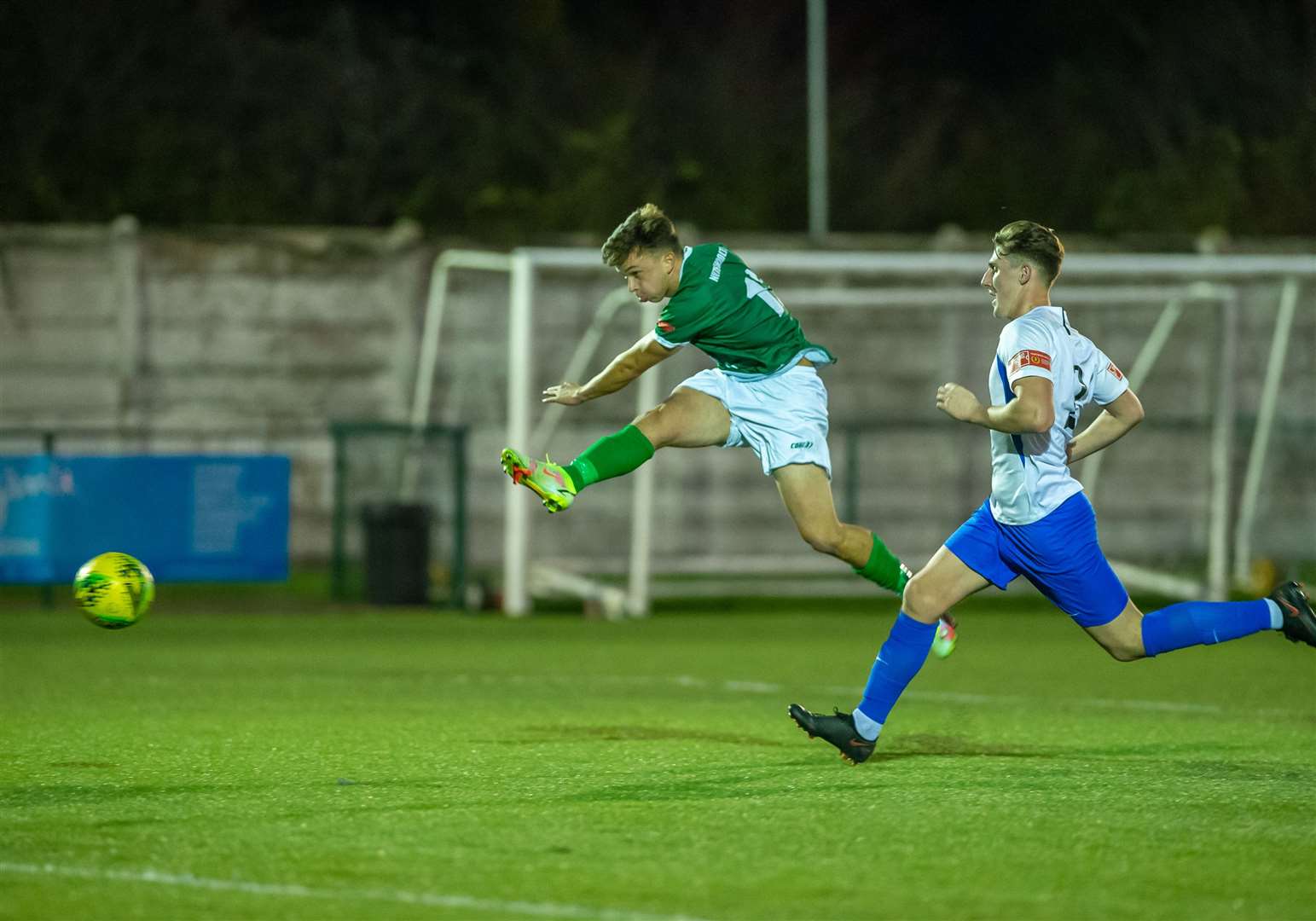 Johan ter Horst completes the scoring in Ashford's win over Hythe Ian Scammell