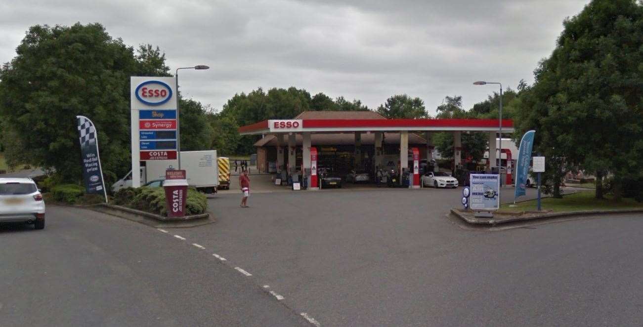 M20 service station at Maidstone Junction 8. Google Street View (4890946)