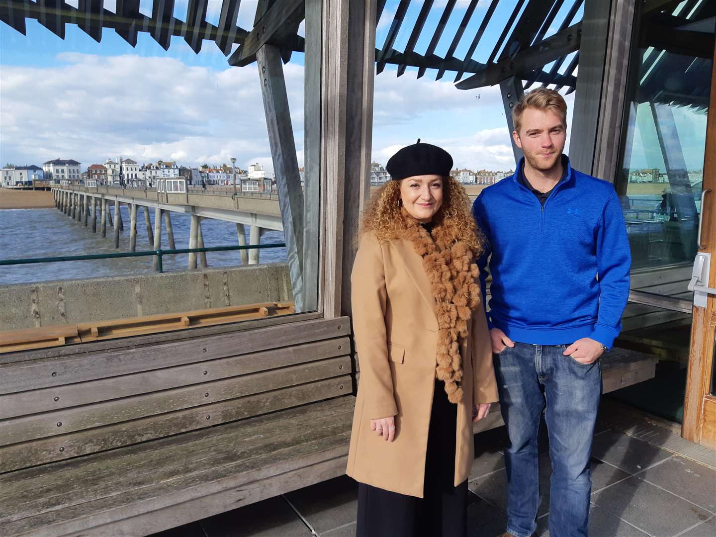 Rebecca Hodson and Tim Biggs are the new occupiers of the cafe on Deal Pier (5075245)