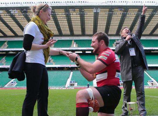 Ben Williams got down on one knee after the final whistle