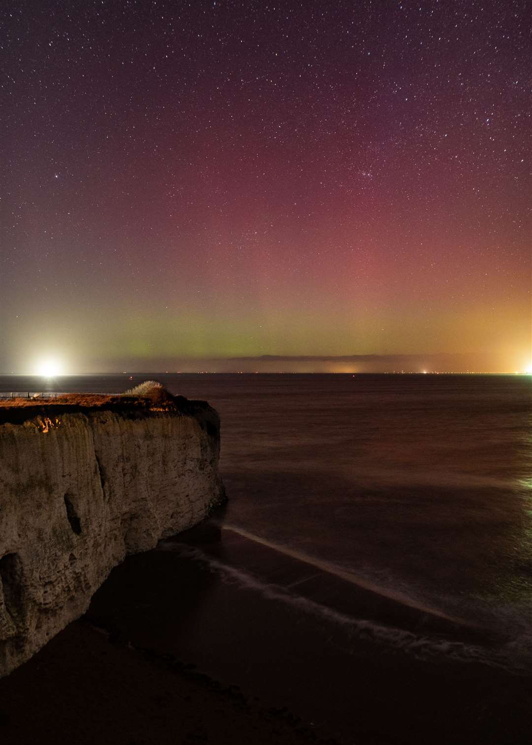 Rebecca Douglas took these pictures of the Northern Lights from Thanet last night. Picture: Rebecca Douglas Photography