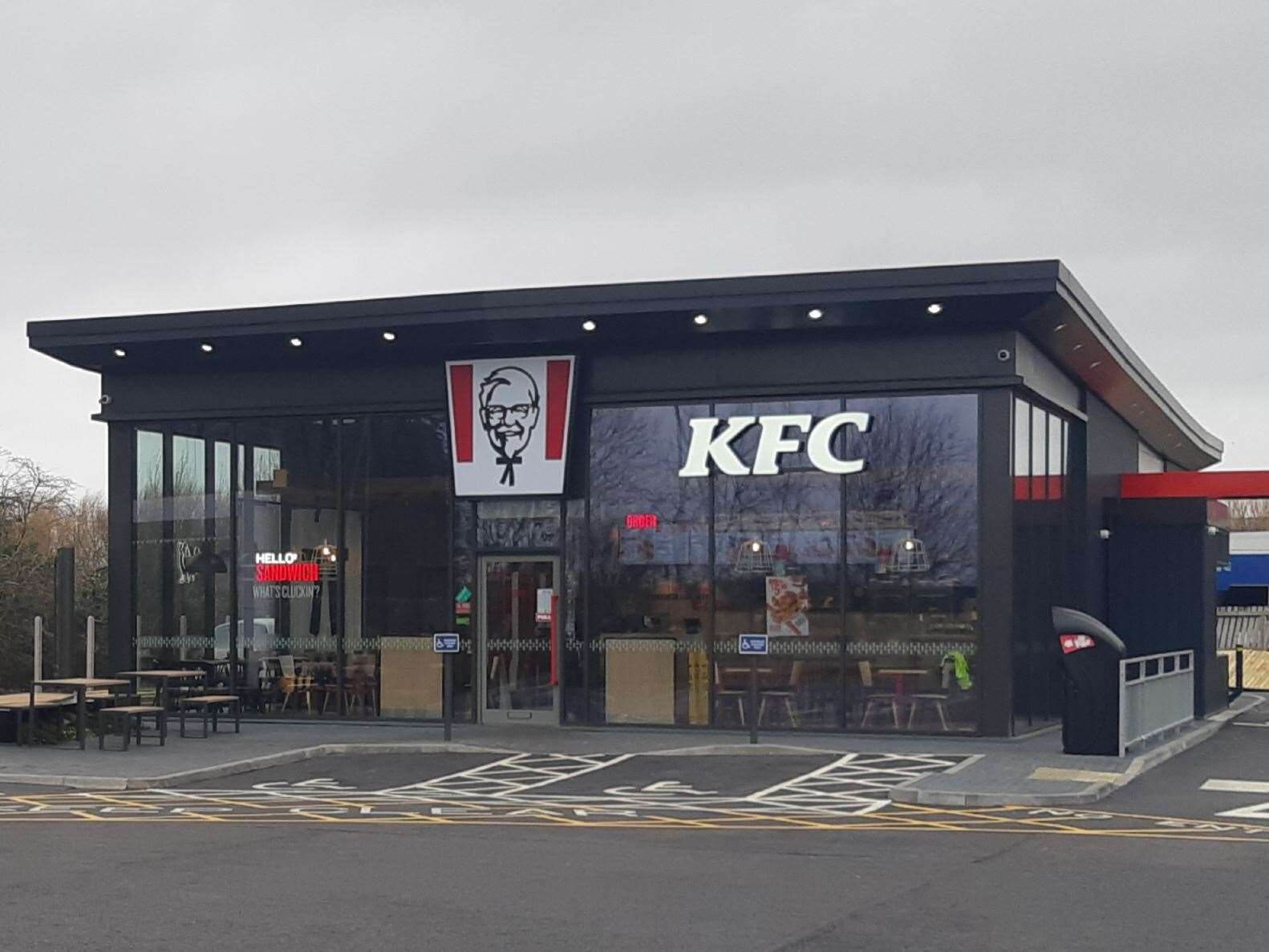 KFC near Sandwich, opened just last December . Picture: Sam Lennon KMG