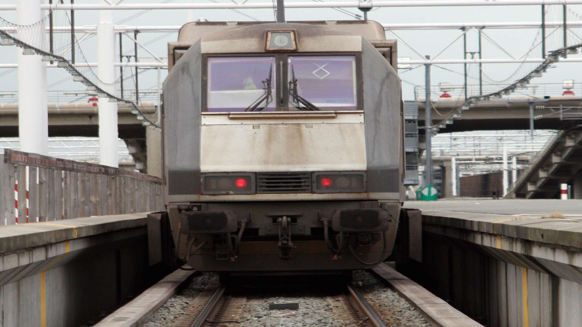 A Eurotunnel train. Stock picture