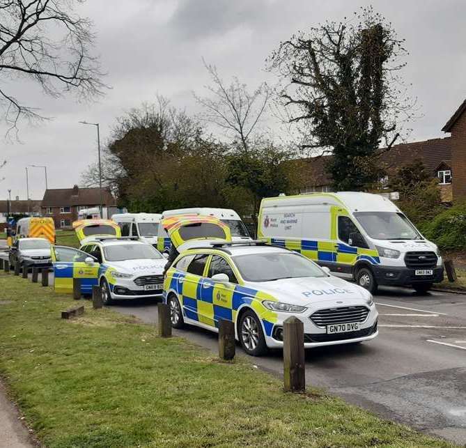 Police were at the scene near Mallard Close, Temple Hill, Dartford for several days