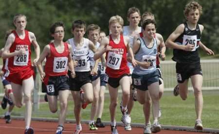 Action from the Kent County Athletics Championships
