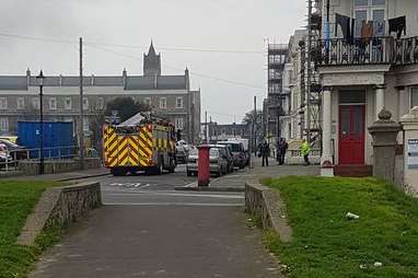 The fire engine called to Dalby Road, Margate. Photo by: Miss TallAnt