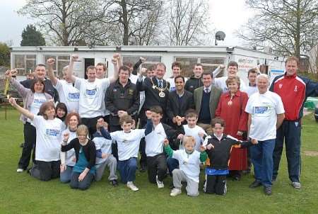 Volunteers were out in force at Rainham Cricket Club for the launch of a fund raising effort for a new pavilion.