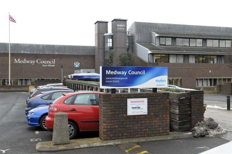 Medway Council's Gun Wharf offices in Chatham have partially reopened