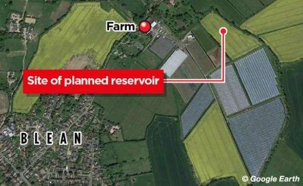 Where the reservoir could be built