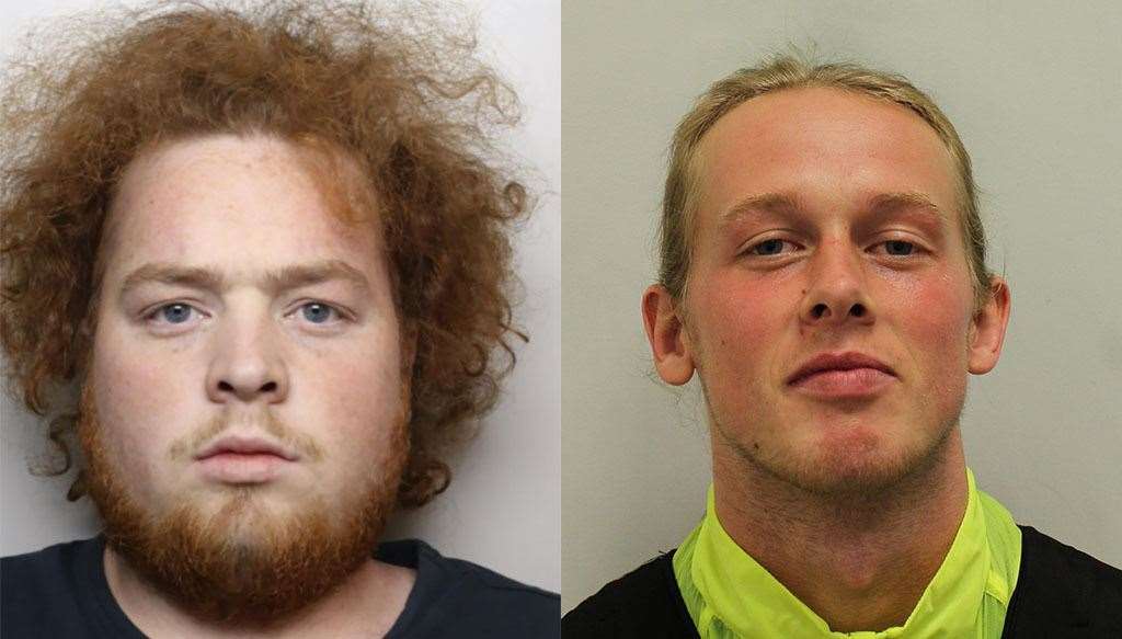 Jo Jobson, left, and George Goddard, right, are still wanted in connection with the incident. Picture: Essex Police