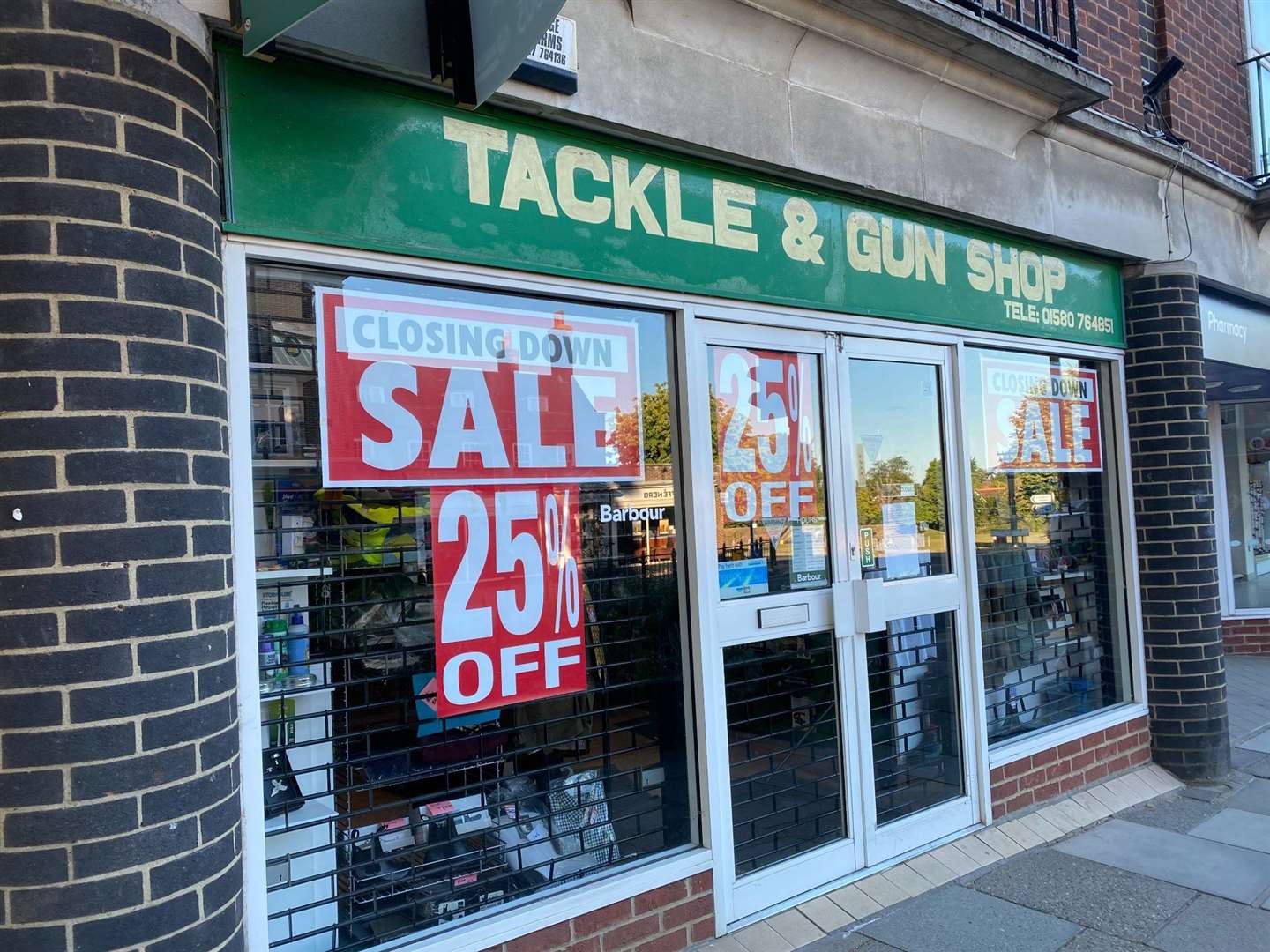 Tenterden's Tackle and Gun shop is set to close. Photo: Sue Ferguson
