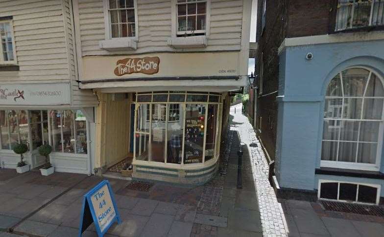 Pictured in 2012 when it was the bargain vintage clothing shop The 44 Store. Picture: Google