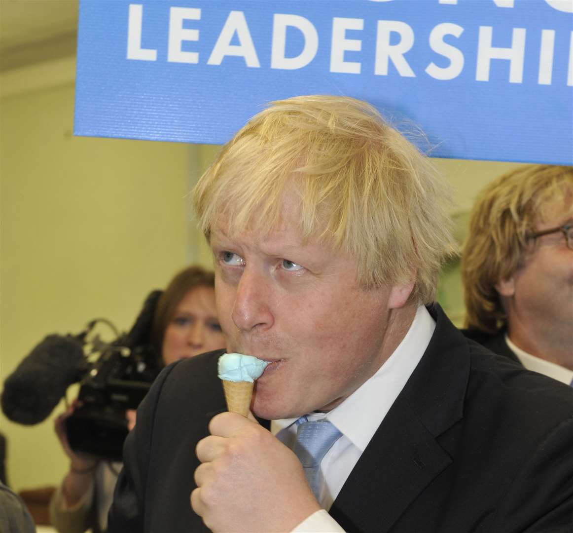 Boris Johnson during a previous visit to Ramsgate. Picture: Tony Flashman