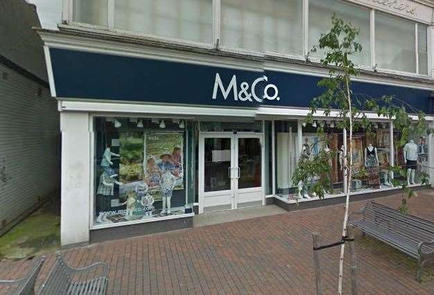 The building containing M&Co in Deal is being marketed but the company hasn't said whether the clothes store is closing. Picture Google Maps