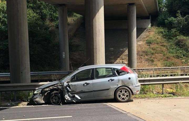 A crash has blocked the M20 near Junction 8 for Maidstone services. Pic: Robert Munday (3191068)