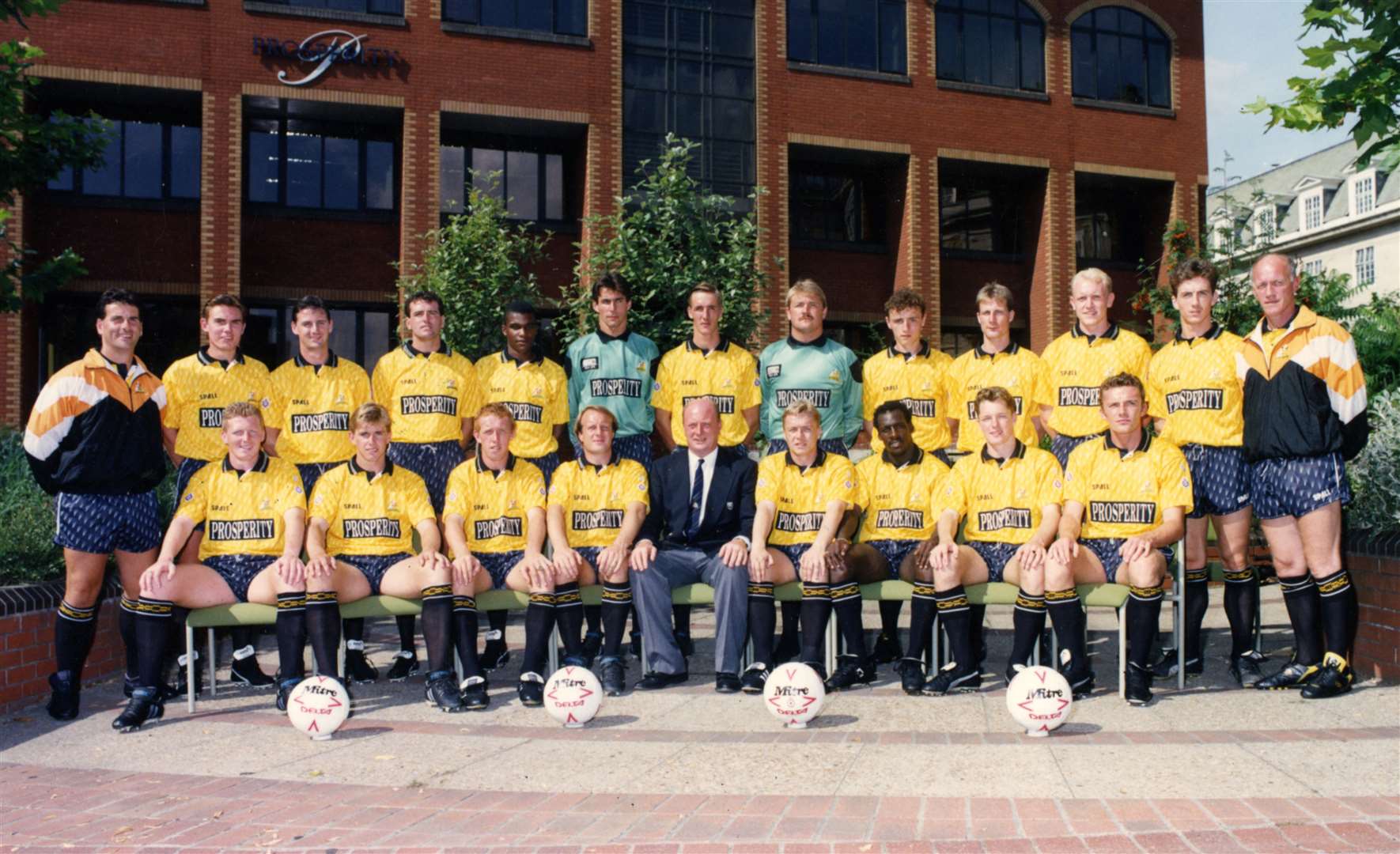 Maidstone United's 1991/92 squad - their final season as a Football League club before going bust