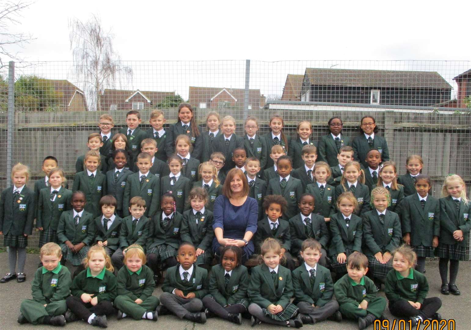 Good in all areas: Pupils at Elliott Park Private School on the Isle of Sheppey after their Ofsted inspection