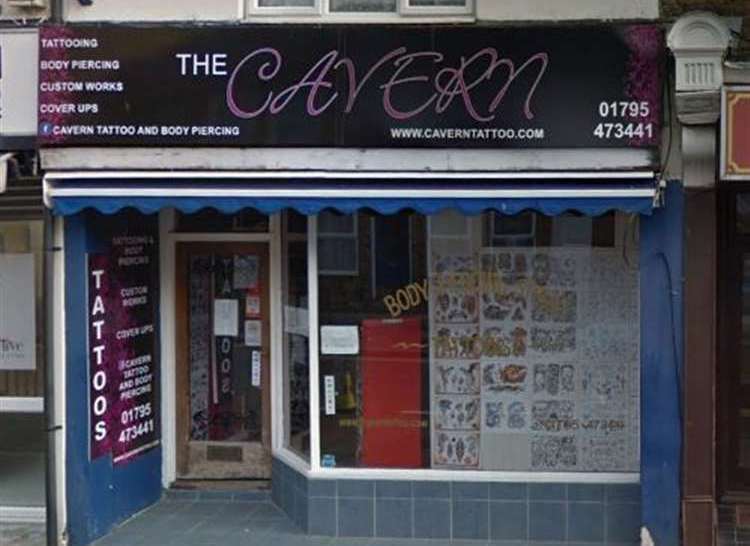 The Cavern Tattoo and Piercing Studio, in East Street, Sittingbourne closed last year. Picture: Swale council