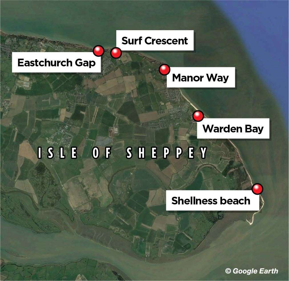 Where dumping and littering is taking place on Sheppey. Picture: Google Maps