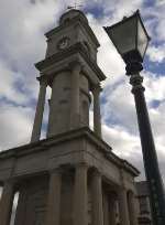 The town's clocktower