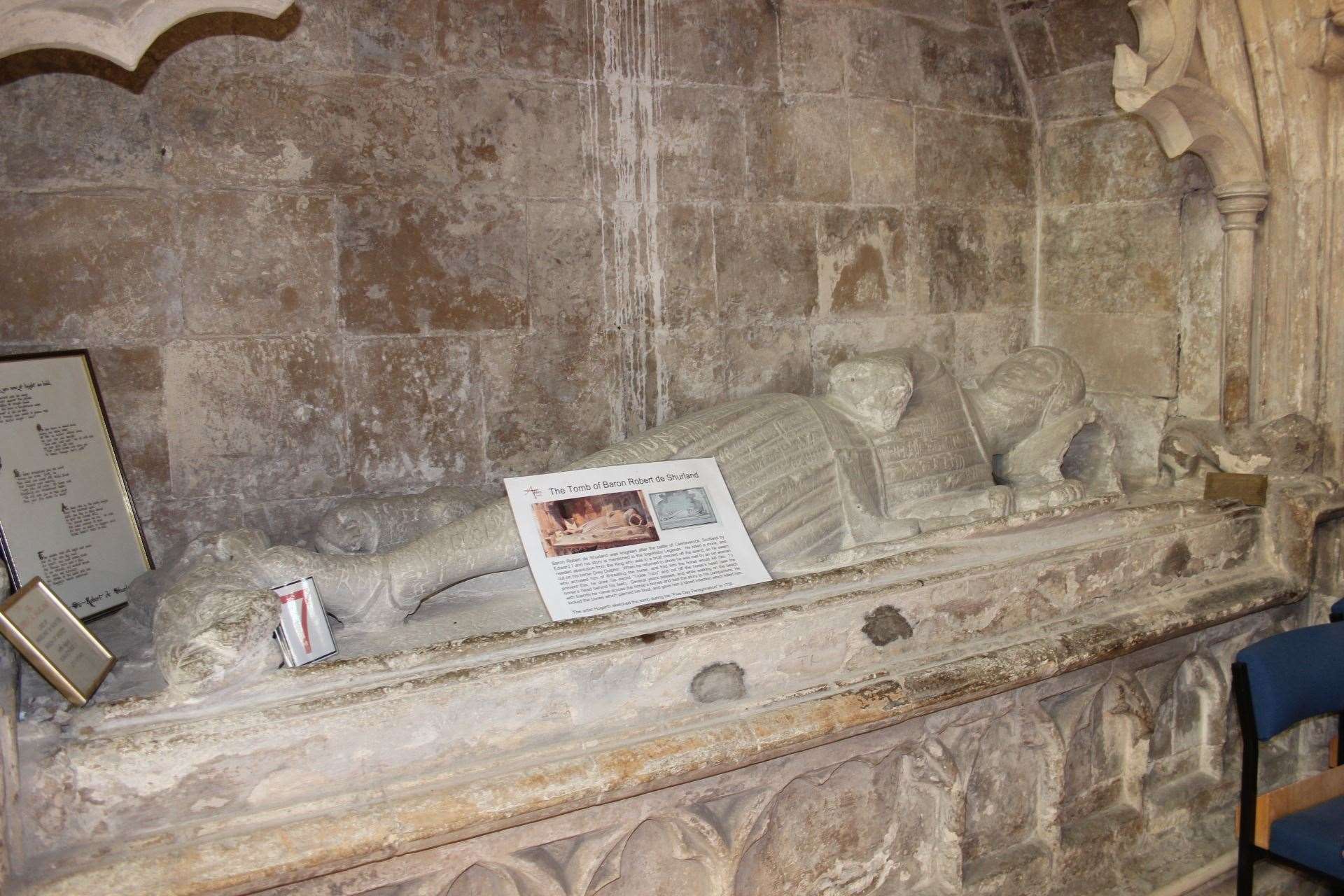 Tomb of Sir Robert de Shurland at Minster Abbey, Sheppey. Picture: John Nurden