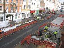 Improvement works in Maidstone High Street