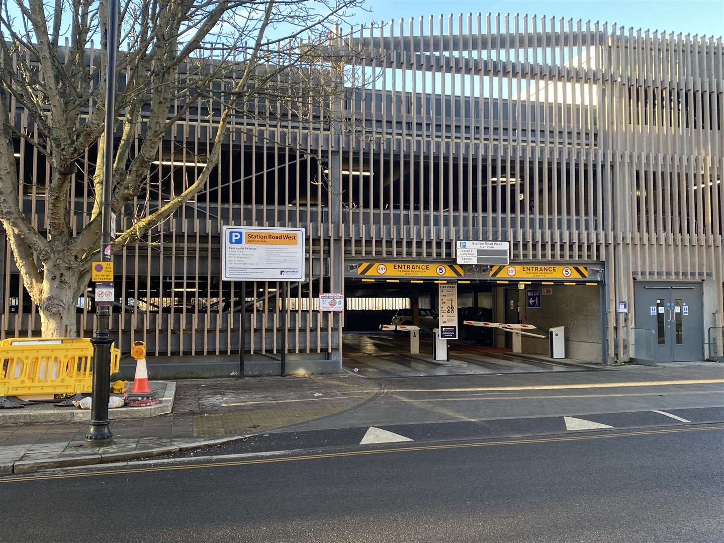 The Station Road West multi-storey car park in Canterbury