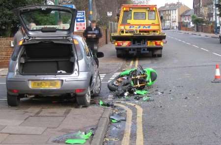 Police in Gravesend have appealed for witnesses to the collision