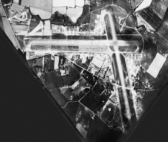 Ariel view of Lashenden Airfield taken on May 22, 1944