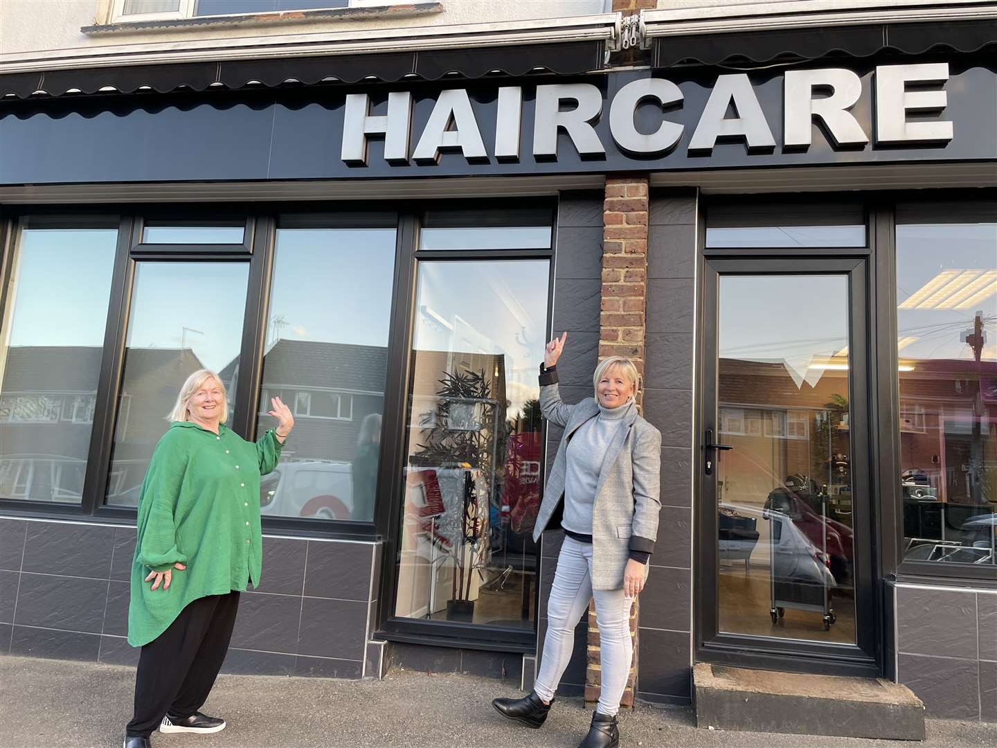 Irene (left) owned the salon for 48 years