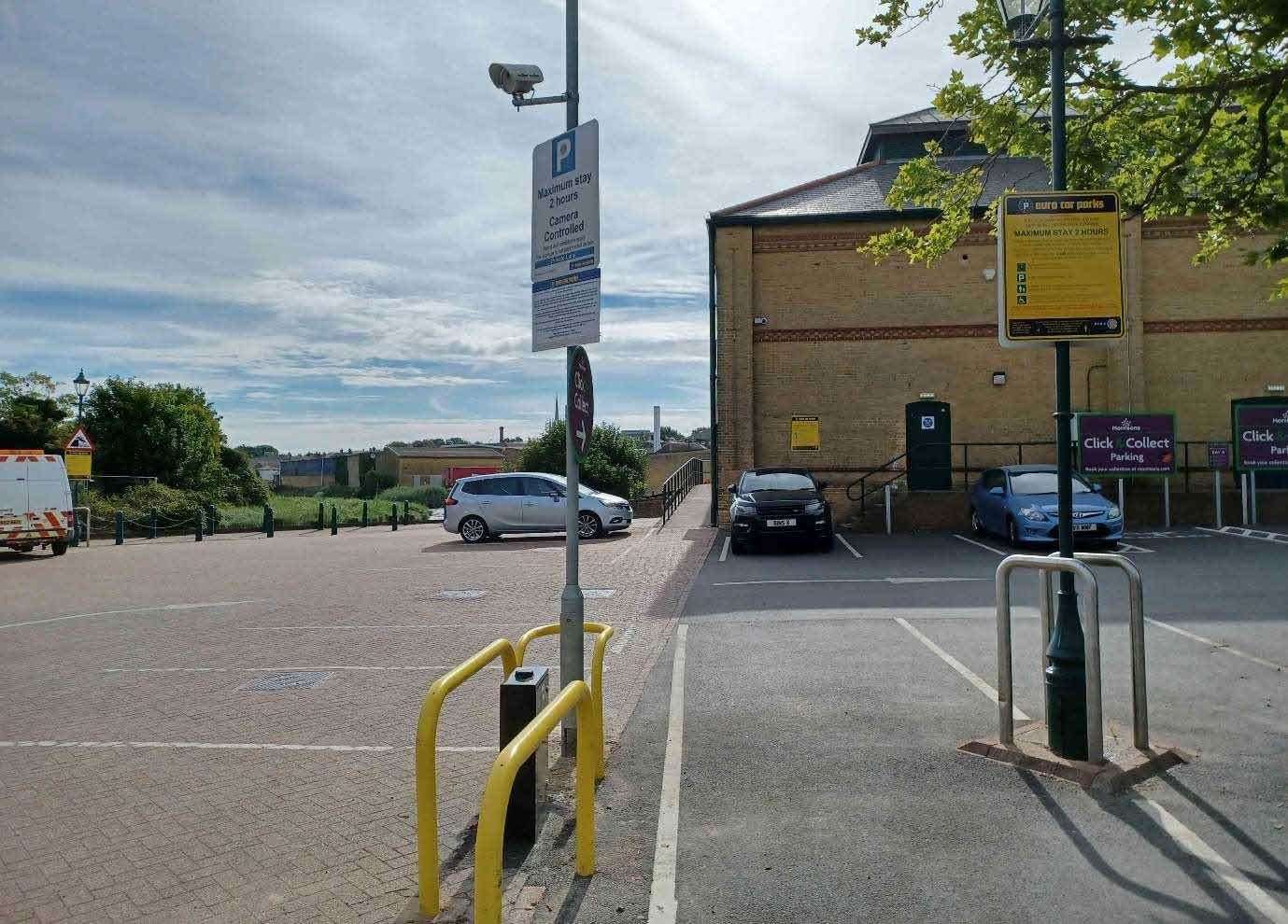 Faversham's branch of Morrisons has installed an ANPR system without seeking planning permission