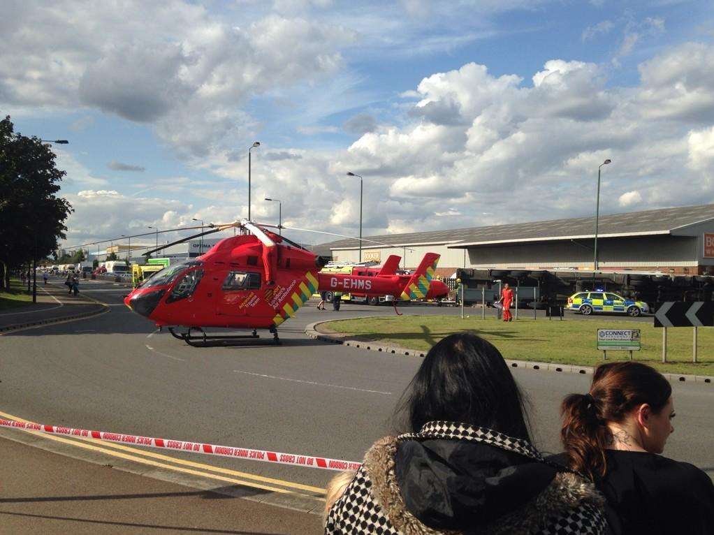 The London Air Ambulance was called.