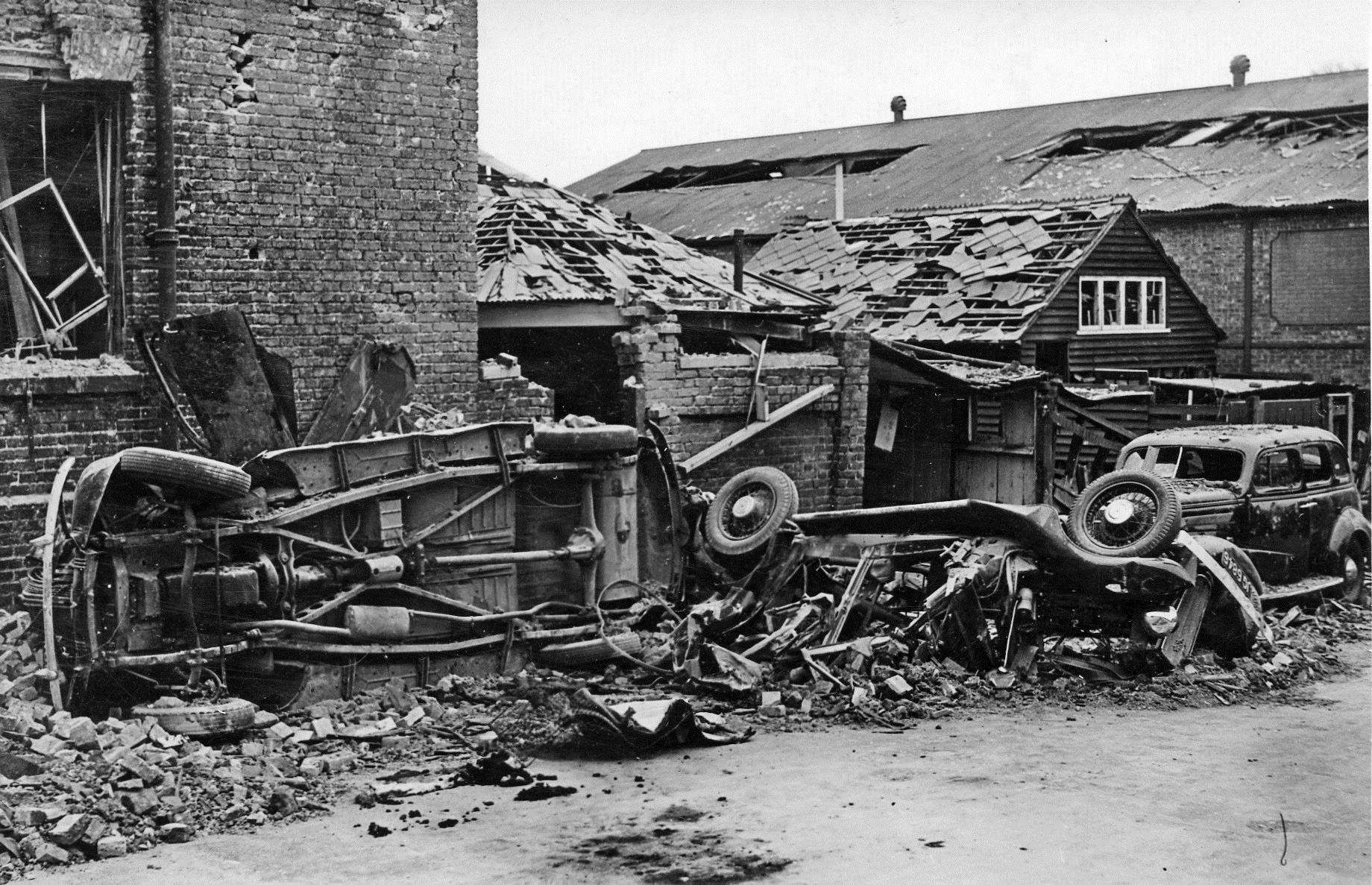 The buildings were heavily damaged during the war. Picture: Steve Salter