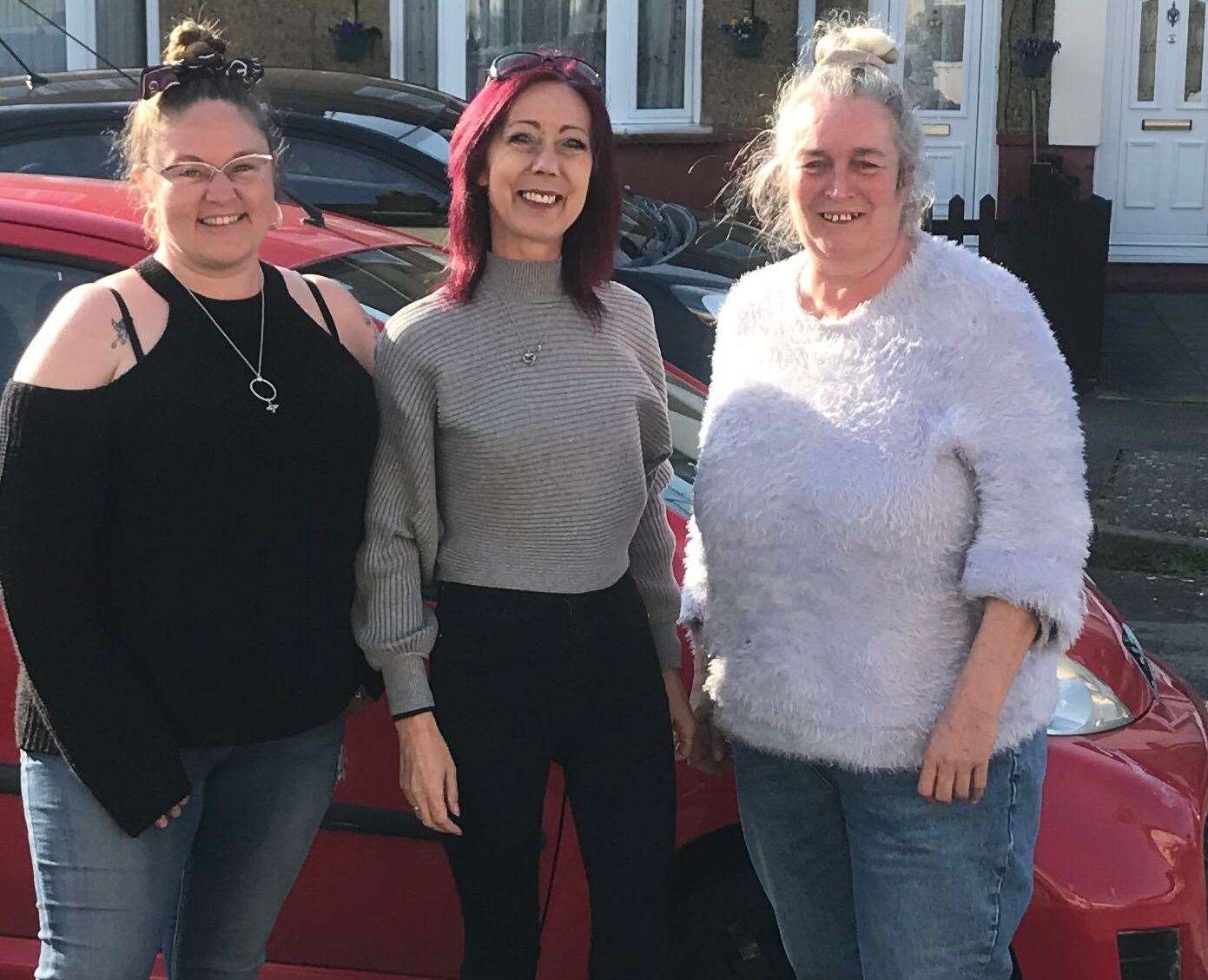 Lucy Anna Morris (left), Dawn Elisia (centre) and Twiggy Morris (right) created the Sheppey Pet Angels